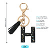 1Pc Resin Letter Keychains KEYC-TADJ0001-09H-3