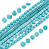 6 Strands 6 Styles Synthetic Turquoise Beads Strands G-AR0005-11-1