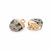 Natural Dalmatian Jasper Charms LS-G-N326-121-01-3
