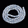 Electroplate Glass Beads Strands EGLA-A044-J4mm-B06-3