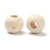 Natural Unfinished Wood Beads WOOD-XCP0001-20A-3