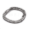 Electroplate Non-magnetic Synthetic Hematite Heishi Beads Strands G-J171B-4x4mm-02-2