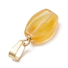 Gradient Color Natural Amber Pendants PALLOY-JF04930-02-5