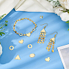 30Pcs 5 Style Eco-Friendly Brass Connector Charms & Chandelier Component Links KK-BC0008-16-5