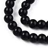 Opaque Solid Color Glass Beads Strands X-GLAA-T032-P8mm-01-2