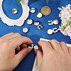 12Pcs 3 Colors Brass Cufflinks KK-GL0001-05-3