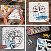 Plastic Drawing Painting Stencils Templates DIY-WH0172-691-4