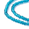 Transparent Glass Beads Strands GLAA-C019-01A-20-3