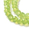 Baking Painted Transparent Glass Beads Strands DGLA-A034-J6MM-D07-3