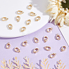 20Pcs Brass Fold Over Clasps KK-ME0004-12G-4