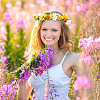 16Pcs Cloth Artificial Carnations Flower Bouquet AJEW-OC0016-37-5
