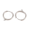 316 Stainless Steel Huggie Hoop Earring Findings EJEW-B158-01F-P-2
