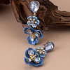 Alloy & Acrylic Dangle Stud Earrings FS-WG9FA2A-01-1
