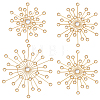 4Pcs Iron & Acrylic Wall Decorations AJEW-WH0871-55G-1