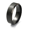 201 Stainless Steel Plain Band Ring for Men Women RJEW-WH0010-06H-MB-1
