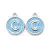 Platinum Plated Alloy Enamel Charms LS-X-ENAM-S118-04C-P-1