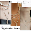 3Pcs Sterling Silver Chain Extender STER-BBC0009-70A-6