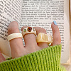 3Pcs Resin Finger Rings & Cuff Rings Sets WGB7912-01-3