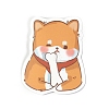 50Pcs 50 Styles Paper Shiba Inu Dog Cartoon Stickers Sets STIC-P004-23A-3