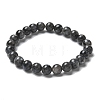 Natural Larvikite Bead Stretch Bracelets X-BJEW-K212-B-046-6