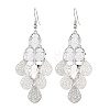 Brass Dangle Earrings EJEW-B157-02E-P-4