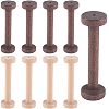10Pcs 2 Colors Wood Sewing Embroidery Thread Spool WOOD-SC0002-35-1