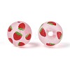 Transparent Frosted Acrylic Beads FACR-T008-03C-2
