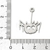 201 Stainless Steel Pendants STAS-B136-08P-3