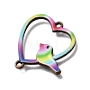 Rainbow Color Alloy Enamel Colorful Links Connector Charms FIND-C097-02B-R-2