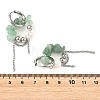 Natural Green Aventurine Chips Drop Earrings EJEW-TA00817-01-5