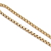 3Pcs 3 Styles 304 Stainless Steel Cable Chain & Venetian Chain & Rolo Chain Slider Bracelet Making AJEW-JB01463-4