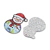 Christmas Themes Opaque Printed Acrylic Pendants LS-OACR-B037-03-2