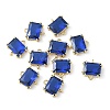 Brass Pave Cubic Zirconia Connector Charms KK-F892-53G-02-1