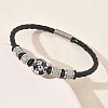 Braided Microfiber Leather Cord Bracelets BJEW-C153-01D-3