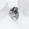 Vintage Punk 304 Stainless Steel Finger Rings YJ4863-1-1