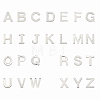 304 Stainless Steel Alphabet Letter Charms STAS-PH0019-70-1