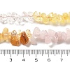 Natural Quartz Crystal & Rose Quartz & Citrine Beads Strands G-L610-A23-01-5