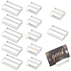 12Pcs 2 Styles Rectangle Acrylic Name Card Holder AJEW-GF0015-03-1