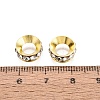 Brass Rhinestone Rondelle Space Beads RB-N054-01G-3