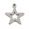 201 Stainless Steel Pendants STAS-A066-14P-3