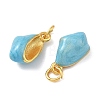 Brass Enamel Pendants KK-K364-29G-2