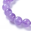 Natural Amethyst Beads Stretch Bracelets BJEW-G626-10mm-02D-2