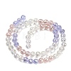 Electroplate Glass Beads Strands EGLA-D300-06-6mm-03-2