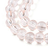 Baking Paint Transparent Glass Beads Strands LS-DGLA-N006-6mm-02-3