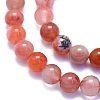 Natural South Red Agate Beads Strands G-K310-C03-8mm-3