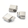 304 Stainless Steel Magnetic Clasps with Glue-in Ends STAS-B017-08P-3
