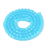 Imitation Jade Glass Beads Strands LS-GLAA-R041-8x8mm-B05-2