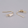 Brass Earring Hooks X-KK-L198-013G-2