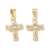 Brass Pave Cubic Zirconia Pendants CU-CBAD360-05G-01-1