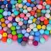 Round Silicone Focal Beads SI-JX0046A-90-4